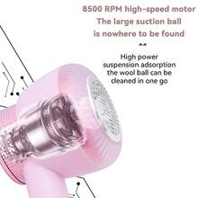 Kemei KM-167 电动剃须刀/织物剃须刀，不锈钢六刀片刀头，三档可调速度，高速电机，适用于衣物 - 不可視集塵盒 - 查看 4