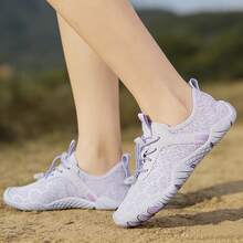 New Women's Summer Outdoor Low-Top Beach Trekking Shoes, Quick-Dry Beach Socks, Non-Slip Lightweight Water Shoes, Suitable For Beach Vacation, Camping, Party, Music Festival, Surfing, Swimming, Fitness, Hiking - Purple - View 2
