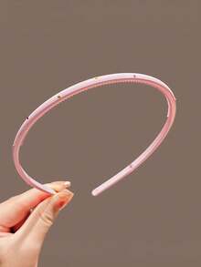 Bộ 4 chiếc băng đô mỏng đính đá cho nữ, thiết kế răng cưa chống trượt, phụ kiện tóc đa năng dùng hàng ngày, thường ngày, dự tiệc, đi biển, du lịch, tạo kiểu tóc, rửa mặt/tóc, trang điểm, trang trí trang phục, phù hợp cho mùa xuân, hè, thu, đông, du lịch, sinh nhật. - Nhiều màu - Xem 9