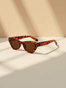 1 chiếc kính mắt mèo kiểu retro Châu Âu và Mỹ thời trang Y2K, kính thời trang PC nhẹ, đa năng, phù hợp cho mọi mùa. - Nhiều màu - Xem 9