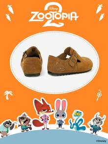 Disney 1 đôi giày bệt trẻ em phiên bản hợp tác Zootopia 2, thích hợp cho sinh hoạt hàng ngày, đi nghỉ mát, chơi thể thao và hoạt động ngoài trời, thoải mái, chống trơn trượt, thoáng khí. - Màu vàng - Xem 3
