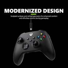 Microsoft Xbox Wireless Gaming Controller (2025) With USB-C Cable, Carbon Black - View 3