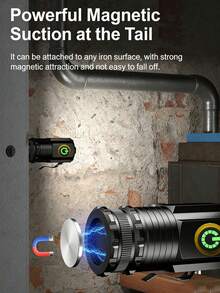 1支便携式多功能磁吸式超亮迷你手电筒，带侧夹和多模式亮度调节，适用于户外露营、夜间骑行、紧急救援、家庭停电、汽车维修、夜市摊位等多种场景。磁吸尾部设计，解放双手。坚固耐用的合金筒身结构。 - 黑色的 - 查看 9