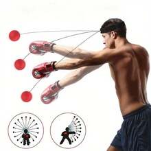 Head-Mounted Boxing Reaction Target, Muay Thai Dodging Training Equipment For Home Use, Speed Ball Hand Target Reaction Trainer, Portable Fitness Boxing Speed Ball - Punching Speedball - View 4