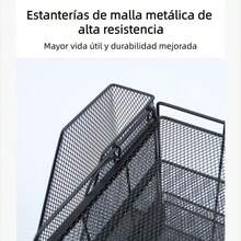 Organizador de Escritorio de 4 Niveles con Compartimentos Verticales Cajones Deslizantes y Porta Lápices Ideal para Documentos Papeles y Suministros de Oficina en el Día a Día - negro - Ver 8