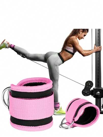 Adjustable Ankle Straps For Resistance Bands, Padded Ankle Cuffs For Gym Workouts, Suitable For Glute, Leg Kickbacks, Weighted Ankle Straps, Leg Straps For Resistance Bands