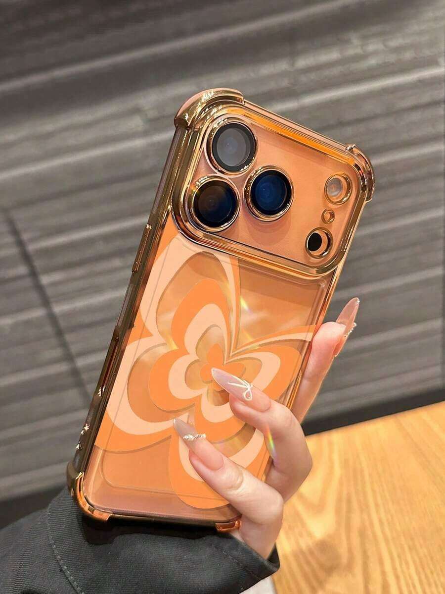 Funda de teléfono con patrón de mariposa transparente y suave de TPU, con acabado electrolítico negro anti-caída, compatible con iPhone 17/17e/17 Pro/17 Pro Max/16/16 Pro/16 Plus, cubierta protectora minimalista y a prueba de golpes, adecuada para uso personal o como regalomobile phones, bags, mobile accessories, phone cases, room decoration, accessories, transparent phone cases, summer, phone straps, men's phone cases, black phone cases, pink phone cases, mobile case for men, mobile case for women, mobile phone protection, beach accessories, strawberry treats, phone protection covers. - Estilo (1 pieza) - Ver 1