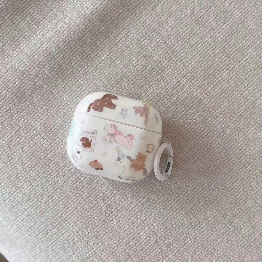 1pc Cute Cartoon Bear Pro 3rd Gen, 2nd Gen, 4th Gen Protective Case