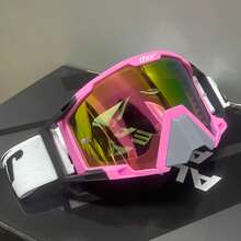 Professional Motocross Goggles, Full REVO Lens Unobstructed Vision, Adjustable Strap, Dense Sponge Comfort Fit, All-Weather Protection For Riding Skiing ATV ADV, Perfect Gift For Adults Teens - THOR - View 2