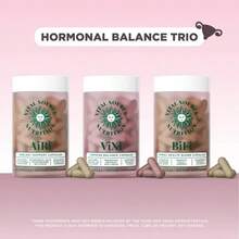 Women's Hormonal Balance Trio Supplement Bundle | Feminine Balance Capsules + Primal Health Blend Capsules + Debloat Support Capsules | 3-In-1 Synergistic Formula Supports Healthy Hormone Balance, Cycle Comfort, Mood Balance & Digestive Wellness | For Adult Women | Vegetarian Capsules - 三件套 - 查看 1