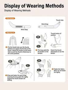 Adjustable Breathable Wrist Brace With Thumb Stabilizer - Ergonomic Support, Suitable For Computer Typing, Repetitive Work, And Non-Slip Design - A - View 7