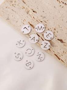 3个/套 字母连接吊坠 不锈钢 A-Z 字母吊坠 18K PVD 镀层 DIY 耳环 手链 首饰制作 - 吊墜 - 查看 5