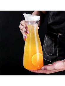 1000/1400/1600毫升透明亚克力果汁冷水瓶大容量咖啡牛奶壶耐热水壶饮水器具 - 彩色 - 查看 4