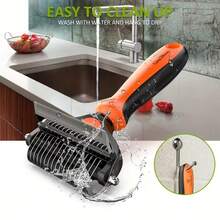 Lược chải lông 2 trong 1 cho mèo và chó - Bàn chải chuyên dụng loại bỏ lông rụng, dễ dàng loại bỏ lông rối, có thể dùng làm dụng cụ làm sạch lông thú cưng mà không cần pin. - Xem 6