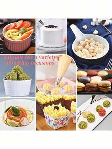 100pcs Disposable Piping Bags For Cake Decorating - Perfect For Icing, Frosting & Cookies - Essential Baking Tools & Kitchen Accessories Back To School, Kitchen Essentials, Cake Supplies, Piping Bags - Trong sáng - Xem 5