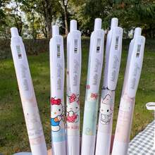 SANRIO 【三丽鸥系列畅销款】6支随机三丽鸥系列按动式圆珠笔，黑色墨水，书写流畅，返校必备，精美礼品 - 多色 - 查看 6