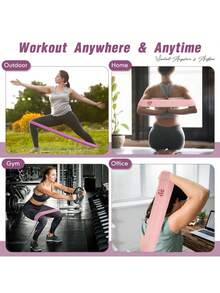 High Strength Polyester Resistance Bands - Multi-Level Elastic Fitness Bands, Suitable For Squats, Workouts And Various Sports - Portable And Space-Saving - 4 Resistance Levels, Customizable Training Intensity Based On Individual Needs. Applicable For Gym, Sports, Fitness, Home Workout, Pilates, Yoga, Etc. - Multicolor - View 12