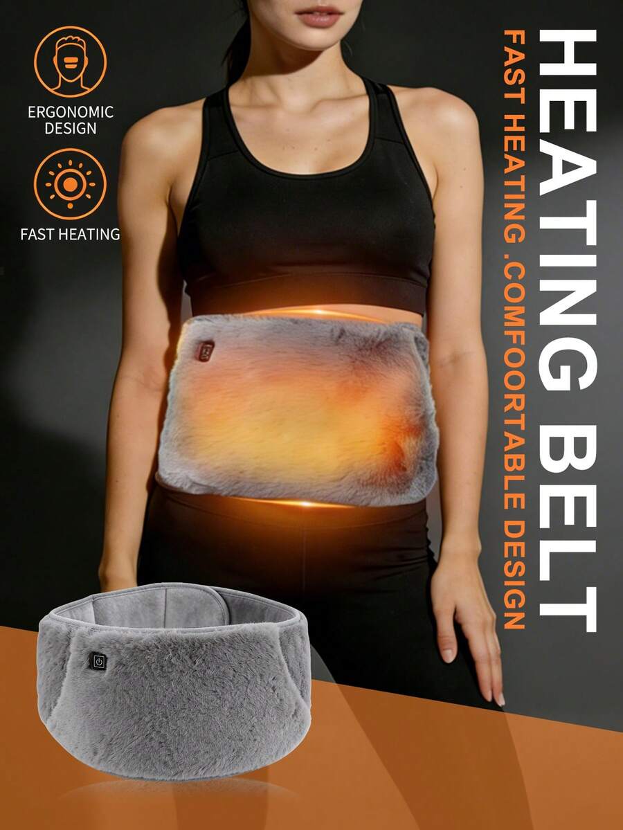 女性经期疼痛缓解加热腰带 - 电动可调温，快速加热 USB 便携式保暖腰带，带温度控制 - A - 查看 1