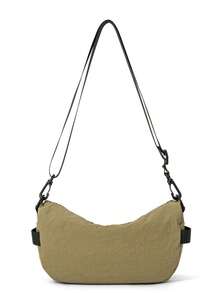 1-delad solid vattenavvisande nylon lättviktig dragkedja stängd casual axelremsväska för män och daglig pendling - Multifärgad - Visa 10