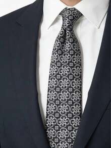 男士几何图案领带一条，商务通勤皆宜。 - 彩色 - 查看 2