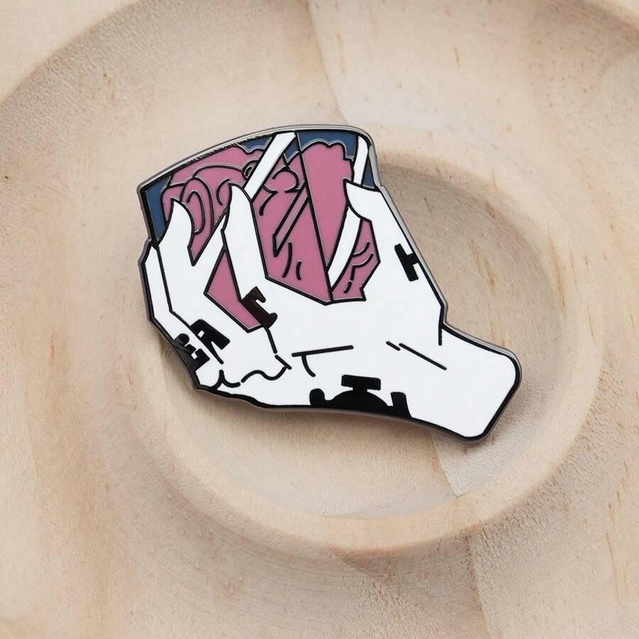 Trafalgar Law Manga-Themed Enamel Brooch Metal Badge Accessory That Captures The Heart - màu đen - Xem 1