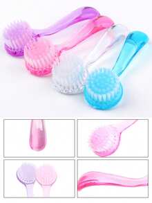 1 st nagelborsteset, grepphandtag, rengöringsborstar för naglar och tånaglar, nagelskrubb- och dammborste för manikyr, pedikyr, salong och dagligt bruk i hemmet - Multifärgad - Visa 5