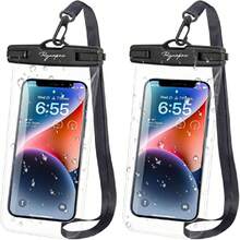 Waterproof Pe Pouch Bag - 7.5in Waterproof Pe Case For Beach Travel, IPX8 Cellpe Dry Bag With Lanyard For IPe 16 15 14 Pro Max Galax25+ S24+ Pixel 10 Pro, Cruise Essentials 2025,44289563 - 黑色 - 查看 1