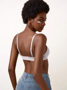 Sujetador inalámbrico push-up para mujer - Soporte cómodo todo el día, ajuste sin costuras - Blanco - Ver 11