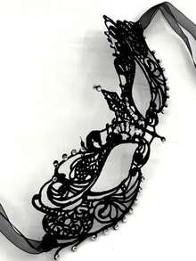 Nueva máscara con relieve dorado, máscara de encaje para baile, con forma elegante, máscara sexy y divertida para los ojos, accesorio de disfraz de adulto para mascarada, máscara de fiesta, máscara sexy y elegante, accesorio de disfraz de mascarada, máscara de fiesta, máscara para los ojos, máscara de maquillaje nocturno - Multicolor - Ver 11