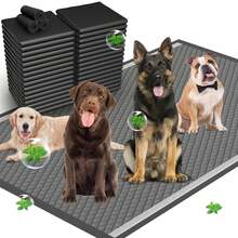 XXXL 31"X47" 6-Layer Ultra Abolsorbent Pee Pads For Dogs, Leak-Proof Carbon Dog Puppy Pads, Odor-Control & Quick Dry Dog Training Pads 40 Counts Charcoal - View 8