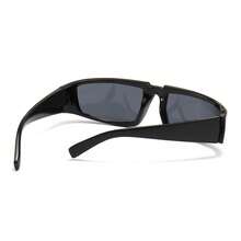1pc Wrap-Around Women's Fashion Glasses For Outdoor Parties, Travel, Vacations, And Beach Use - Black - View 3