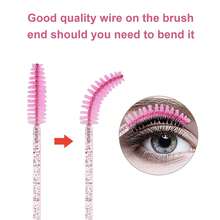 Bộ 10/50/100 cọ chuốt mi dùng một lần, cọ chuốt mascara, dụng cụ trang điểm dùng cho nối mi và kẻ lông mày kèm hộp đựng. - Nhiều màu - Xem 3