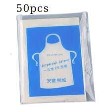 Tạp dề nhà bếp dùng một lần 65x95cm - Chống thấm nước và dầu mỡ, thích hợp cho việc chuẩn bị thực phẩm, nướng thịt hoặc vẽ tranh, thiết kế dùng một lần tiện lợi. - A - Xem 10