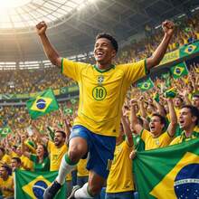 Brazil Retro Yellow Jersey 2004-05 World Cup Away - Retro Yellow (Brazil) - View 3