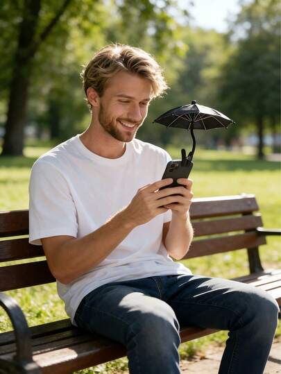 Tấm che nắng điện thoại linh hoạt - Một tấm che nắng mini có thể dùng để chắn nắng và mưa cho điện thoại của bạn khi tham gia các hoạt động ngoài trời, ngăn ngừa chói và phản chiếu khi chụp ảnh. Tiện lợi khi sử dụng, với kẹp nhỏ gọn, thích hợp cho hoạt động ngoài trời, bãi biển, chụp ảnh và sử dụng trong xe hơi. Không cần điện.