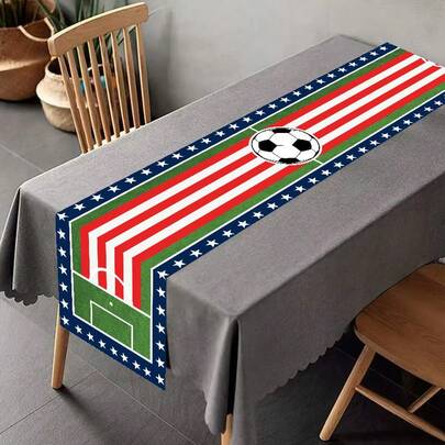 FIFA 1 件 2026 世界杯主题桌布/桌旗，涤纶材质，适用于派对、家居装饰