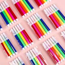 30/60/120 Pcs Mini Marker Pen Set, 6/12 Colors, Portable, Suitable For Painting, Coloring, Marking, Note-Taking - Multiple Styles - View 6