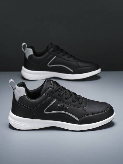 男士高帮休闲运动鞋 - 防滑鞋底，系带设计，PU材质 - 四季皆宜，尺码齐全