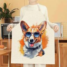 1 chiếc tạp dề họa tiết mèo, tạp dề in hình ngộ nghĩnh, thời trang, tạp dề nhà bếp, nấu ăn, dọn dẹp, tạp dề gia đình sáng tạo. - Nhiều màu - Xem 17