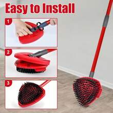 Hezane Mop Handle For Ocedar, Scrub Brush And Spin Mop Base Compatible With O Cedar EasyWring 1 Tank Spin Mop,4-Section Spin Mop Handles And Base For EasyWring Spin Mop - Màu A - Xem 7