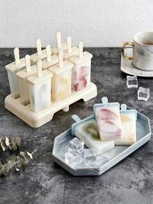 Popsicle Mold, Creative Popsicle Mold, Plastic Popsicle Mold, Ice Cream Mold, Frozen Ice Cube Tray, Home Popsicle Mold, Jelly Mold, Kitchen Supplies, Kitchen Accessories - Multicolor - View 3