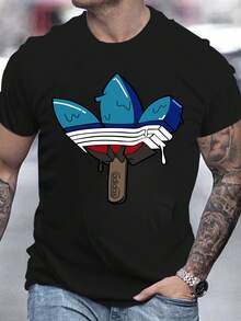 Men T-Shirts - 黑色 - 查看 6