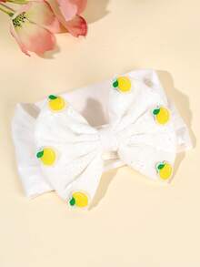 1/6 peças Faixa de cabelo bordada com frutas/flores para bebê menina, faixa de cabelo em tons pastel, macia e elástica, para bebês, crianças pequenas e recém-nascidas, presente de Natal, acessório de cabelo para bebê na primavera e no verão. - Multicolorido - Ver 9