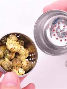 Stainless Steel Egg-Shaped Tea Infuser, Tea Strainer, Seasoning Ball For Soup, Tea Pot, Stewing Meat Spice Container - Silver - View 6