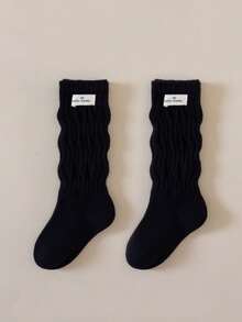 1双儿童中筒袜，男女童春秋季及膝袜 - 彩色 - 查看 20