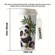 1 Piece 18 Oz 304 Stainless Steel Insulated Bottle With Lid And Straw  Cute Panda Design, Durable And LeakProof, Suitable Travel, Hiking, Cycling, Office Use  Sports Enthusiasts, Outdoor Camping, Hiking Gear, Travel Drinkware, Fun Design, Secure Lid Design - 彩色 - 查看 5