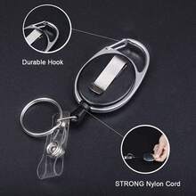 Vicloon ID Card Holder, Can Hold Business Cards, Student ID, Transit Cards, Comes With Retractable Yoyo Lanyard For Secure Carrying, Offers Two Carrying Options - 1 Set - View 3