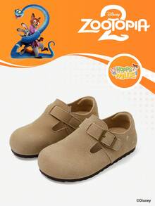Disney 1双《疯狂动物城2》联名款儿童平底鞋，适合日常、度假、运动和户外穿着，舒适、防滑、透气。 - 卡其色 - 查看 1