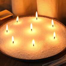 100g/500g Pearl Candle – Sandy Wax, Unscented Candle For Powder Candle Making, Refillable Wax For Home & Event Decor, Ideal For Weddings, Parties, And DIY Candle Making (White, Black, Red, Purple, Green) - A - View 5