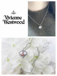 Vivienne Westwood Petra Pendant Collection Heart Necklace Silver Tone, Brass - 銀色 - 查看 4